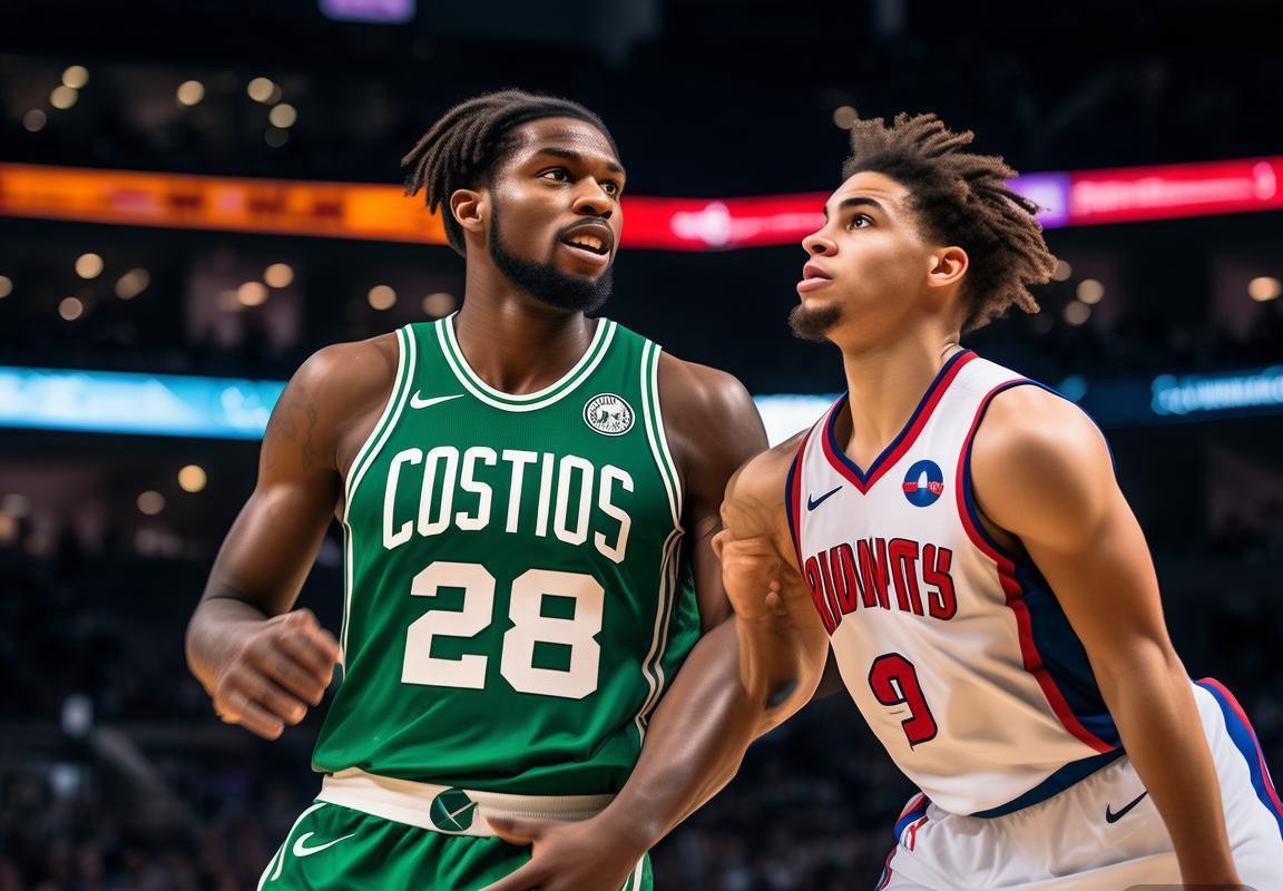 运动焦点：波士顿凯尔特人vs底特律活塞，杰伦·布朗与凯德·康宁汉姆的领袖对决